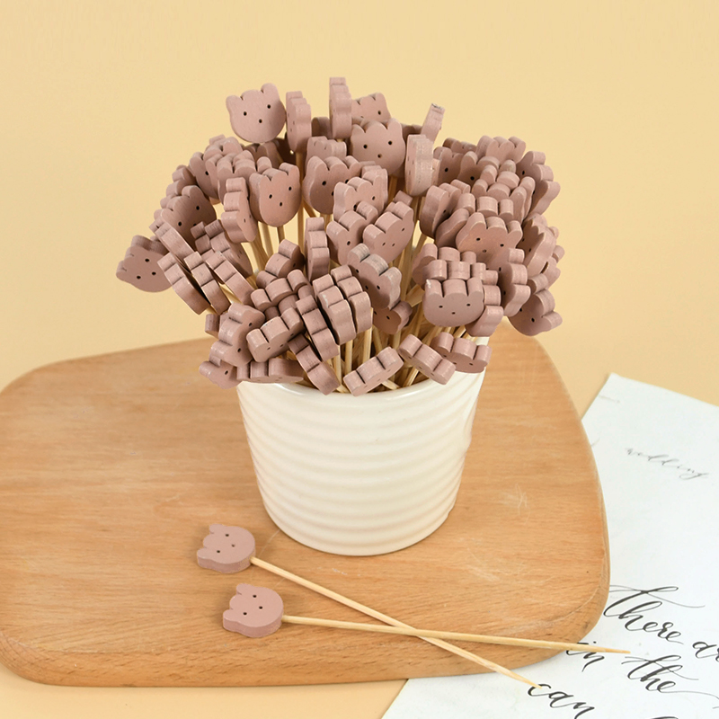 50/100pcs Cute Bear Heart Bead - Centerpiece Stick avis et prix