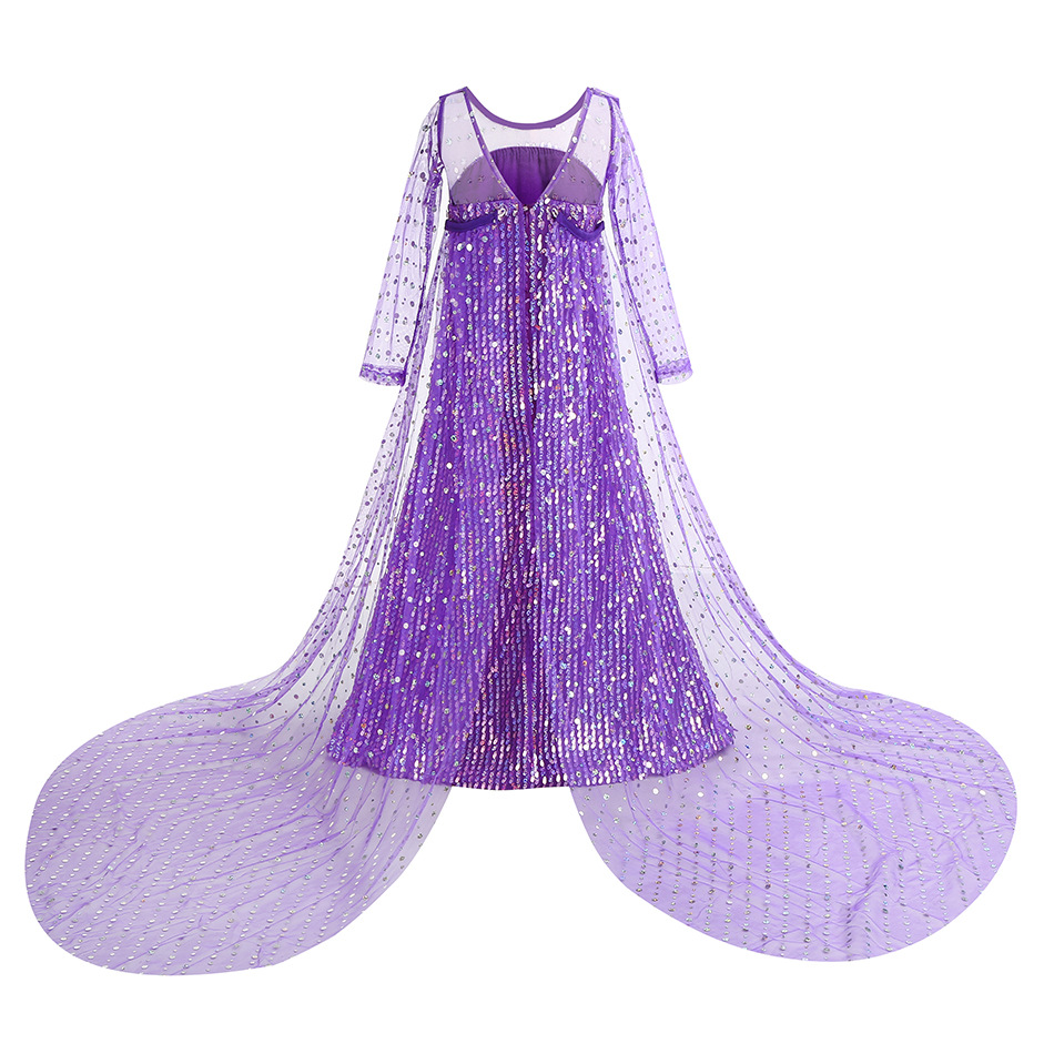 Elsa Purple Halloween Dress Gi - Glitter Tablecloth avis et prix