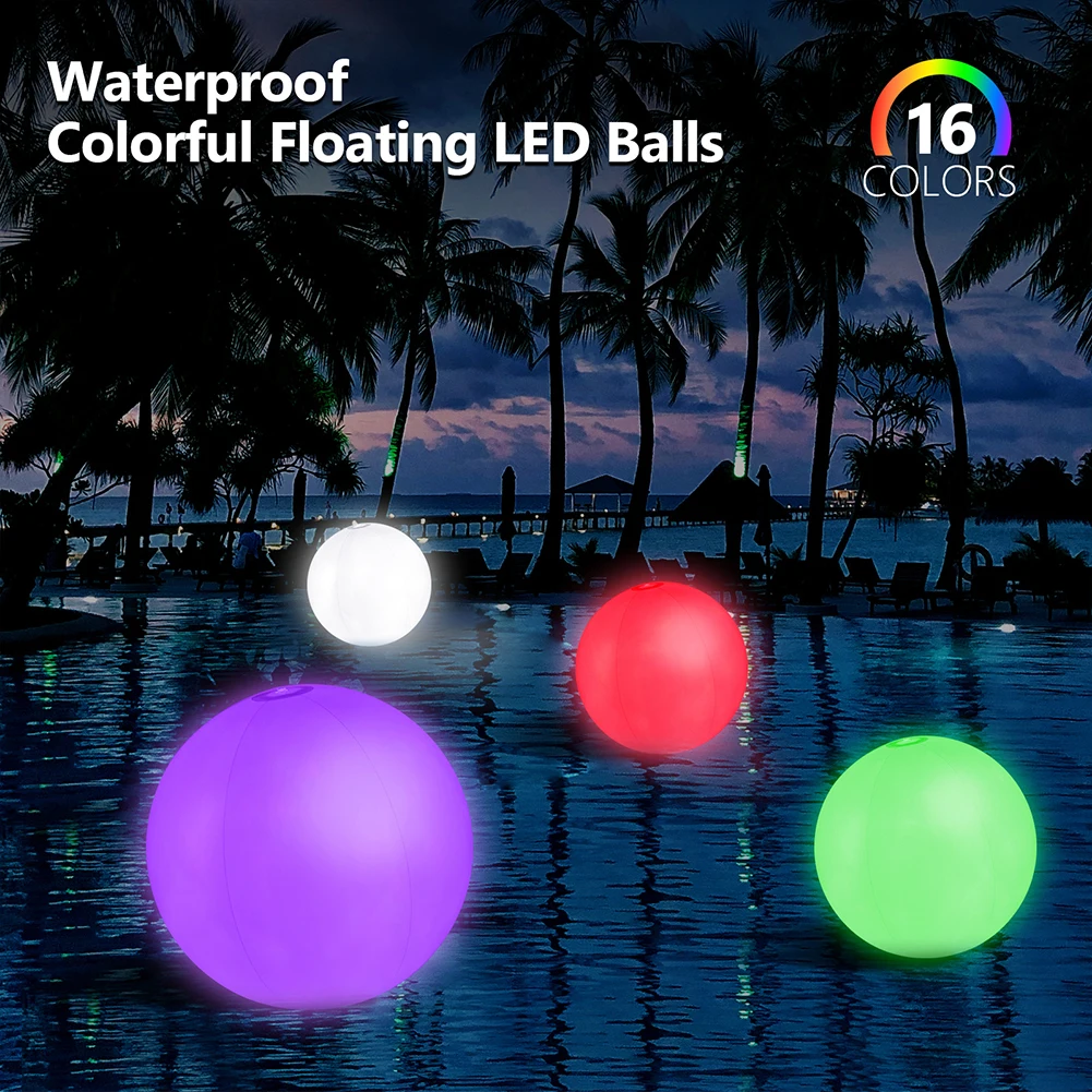 Inflatable Pool Beach Ball 16  - Led Balloon Light avis et prix