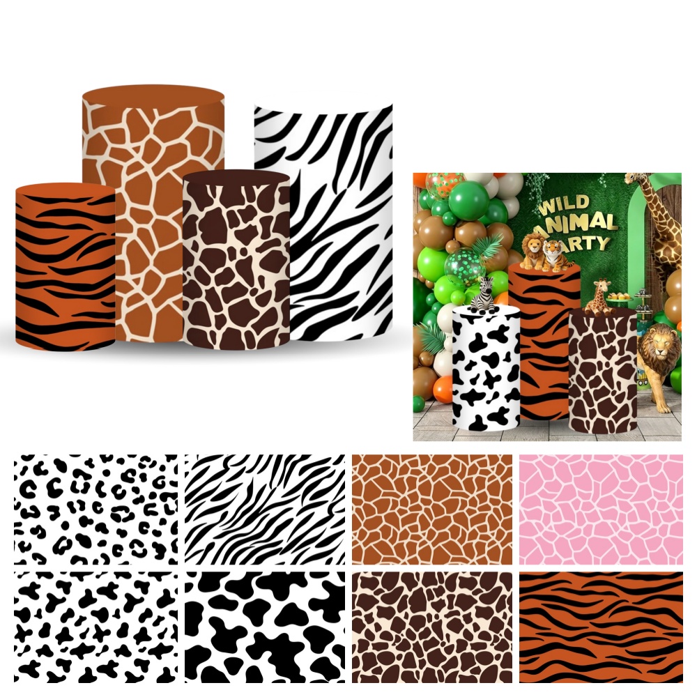 Safari Cylinder Pedestal Stand - Dessert Table Backdrop avis et prix