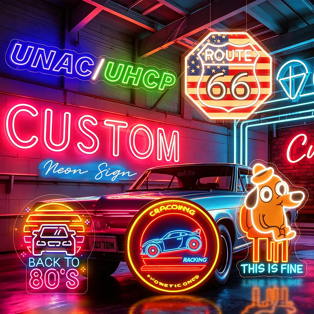Custom Neon Sign Acrylic LED N - Neon Sign Party avis et prix