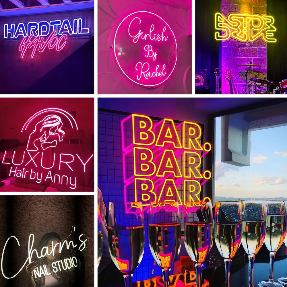 Custom Neon Sign Acrylic LED N - Neon Sign Party avis et prix