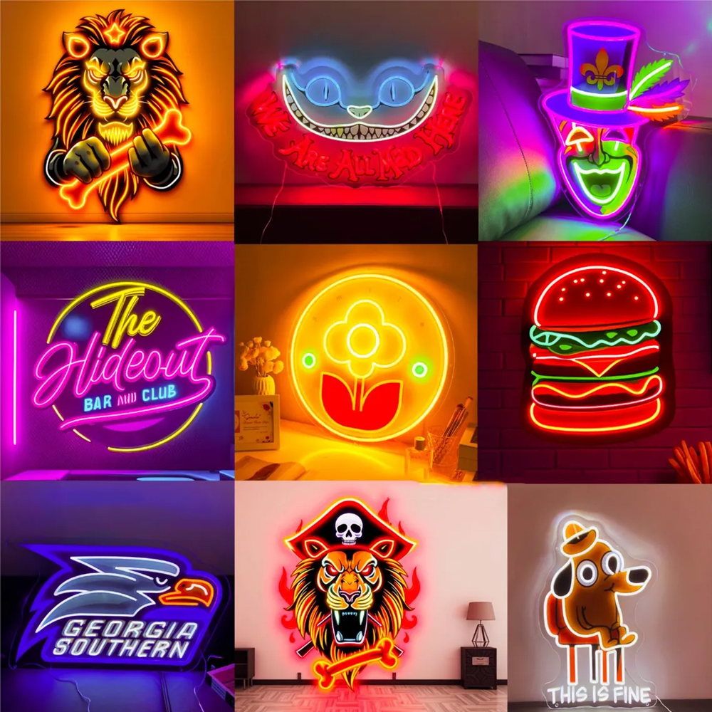 Custom Neon Sign Acrylic LED N - Neon Sign Party avis et prix