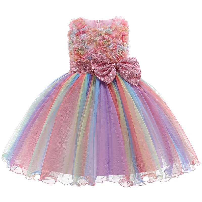 Girls Flower Sequins Tulle Rai - Glitter Tablecloth avis et prix