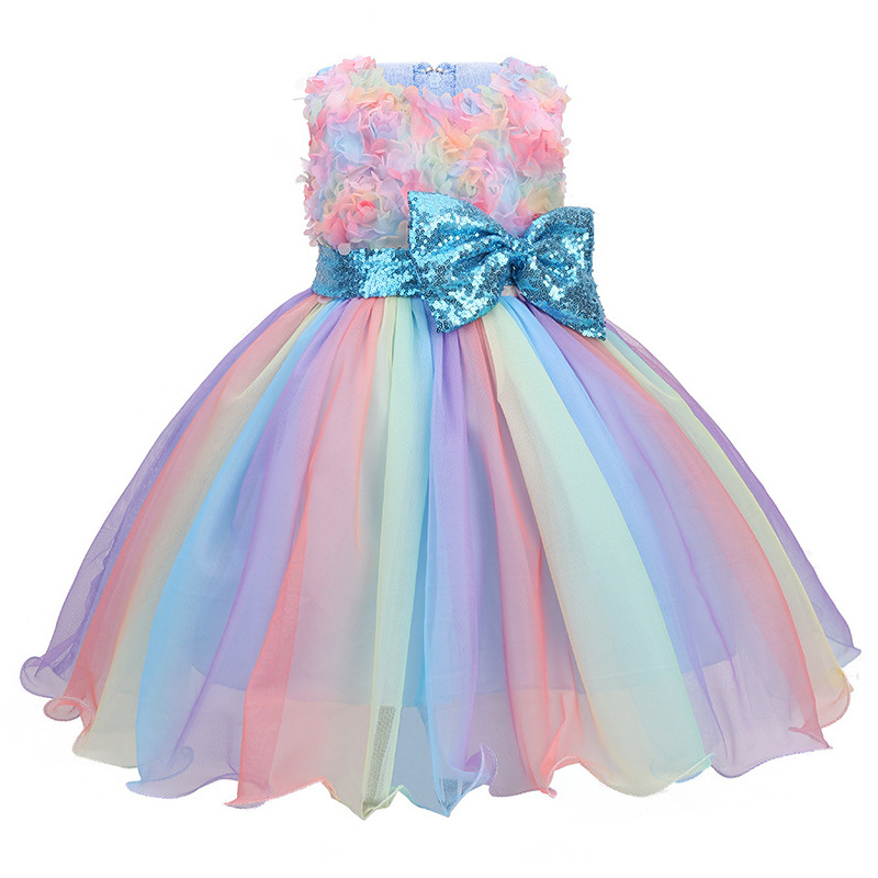 Girls Flower Sequins Tulle Rai - Glitter Tablecloth avis et prix