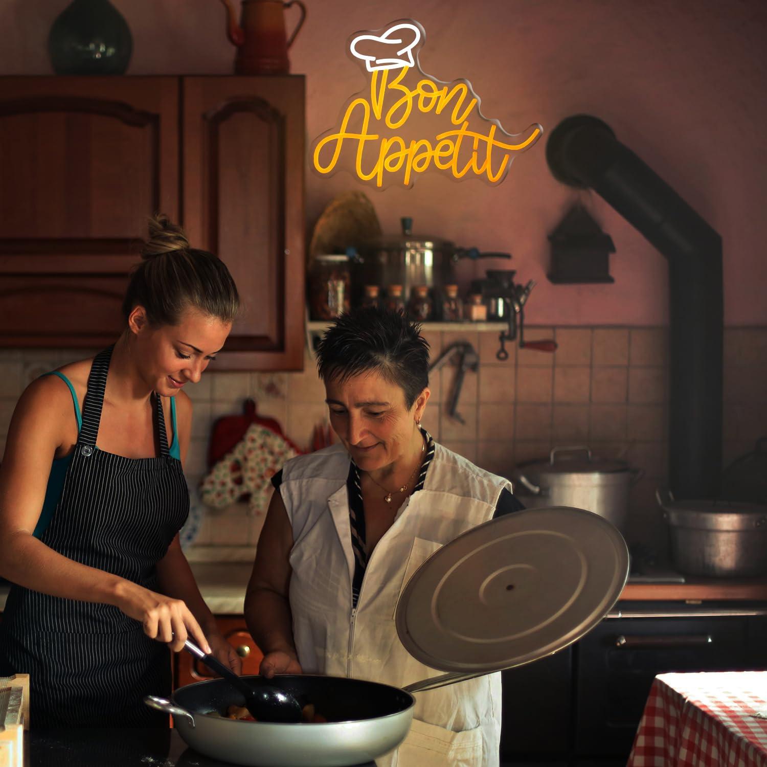 Bon Appetit Chef Hat Neon Sign - Neon Sign Party avis et prix