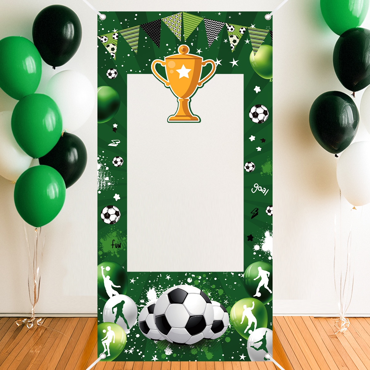 1pc Green Soccer Decorative Ph - Photo Booth Frame avis et prix