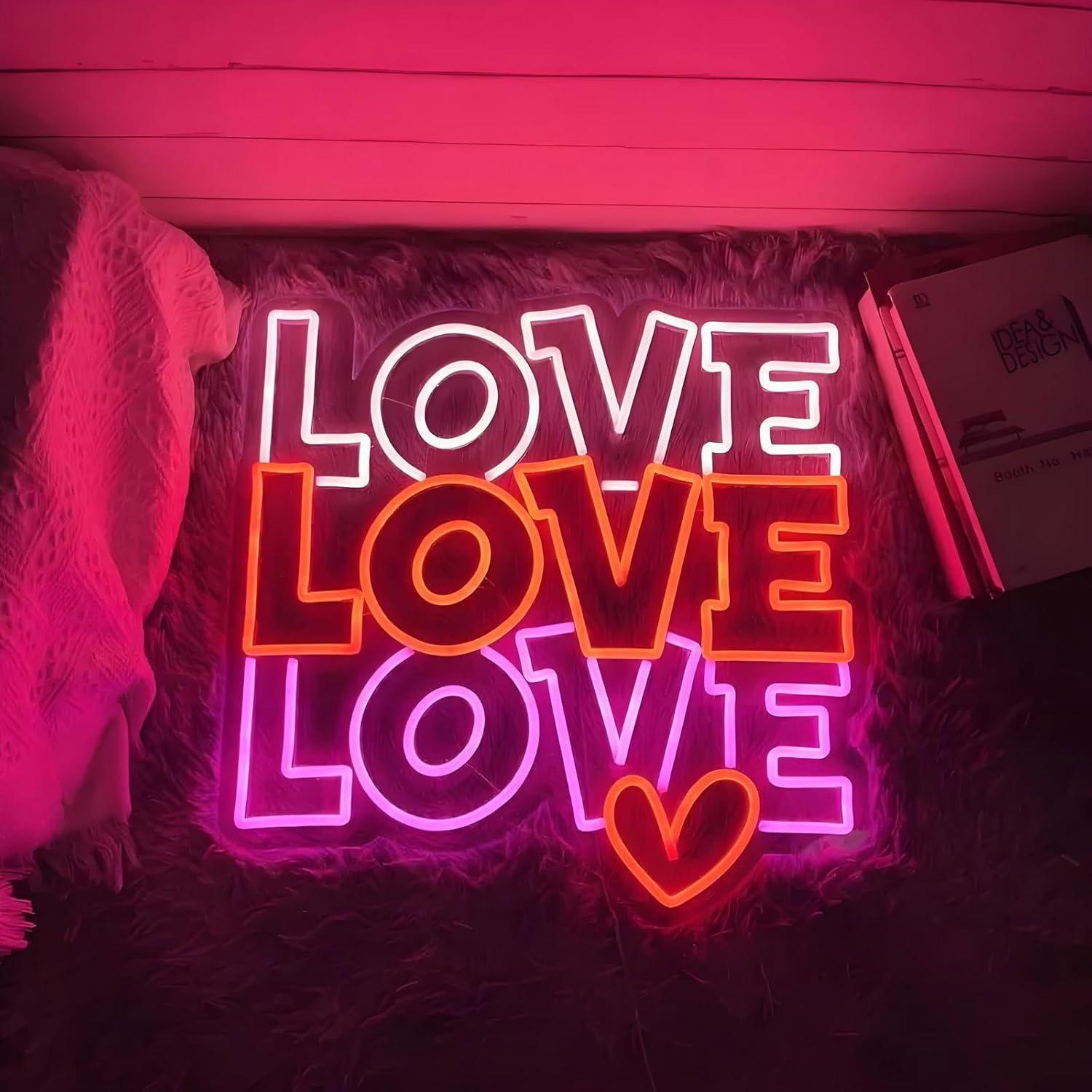 Love Neon Sign USB Dimmable LE - Neon Sign Party avis et prix