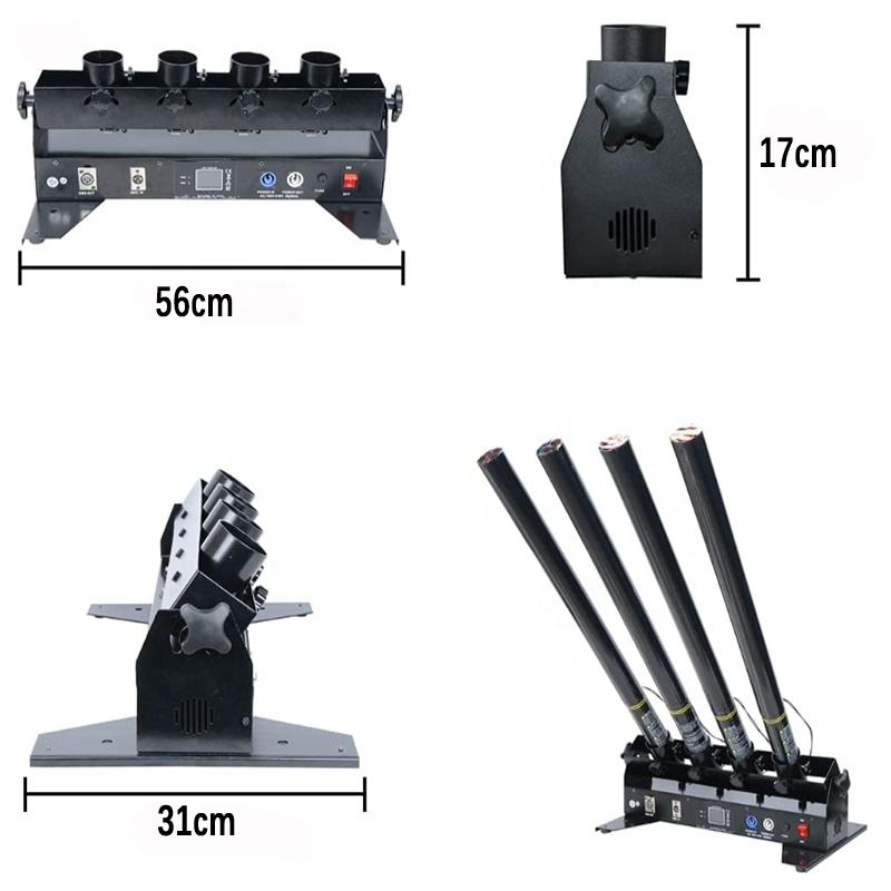 4-Tube Electric Confetti Blast - Confetti Cannon Tube avis et prix