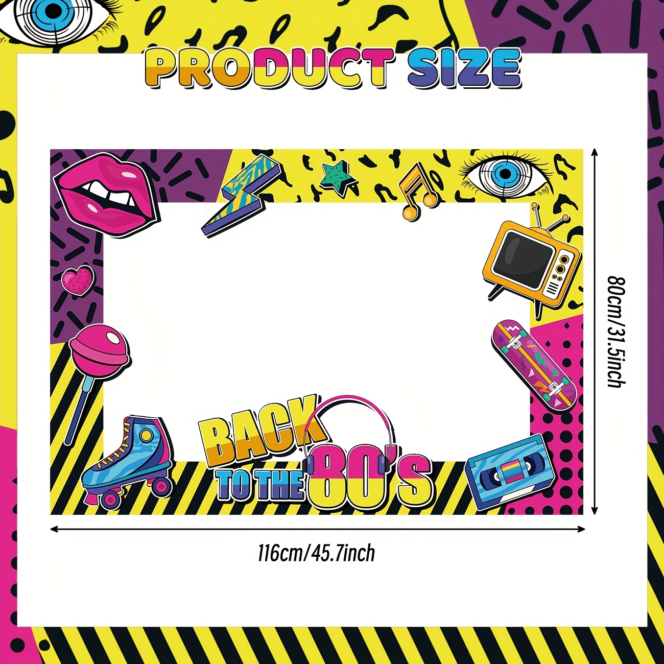 Back to The 80s Party Photo Bo - Photo Booth Frame avis et prix