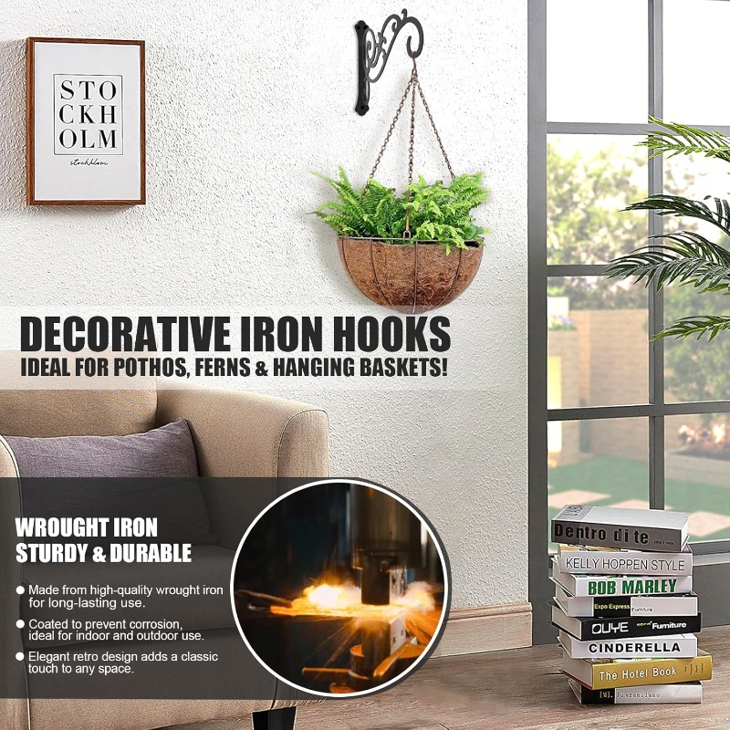 1PC Wall Mounted Bracket Iron  - Flower Wall Panel avis et prix