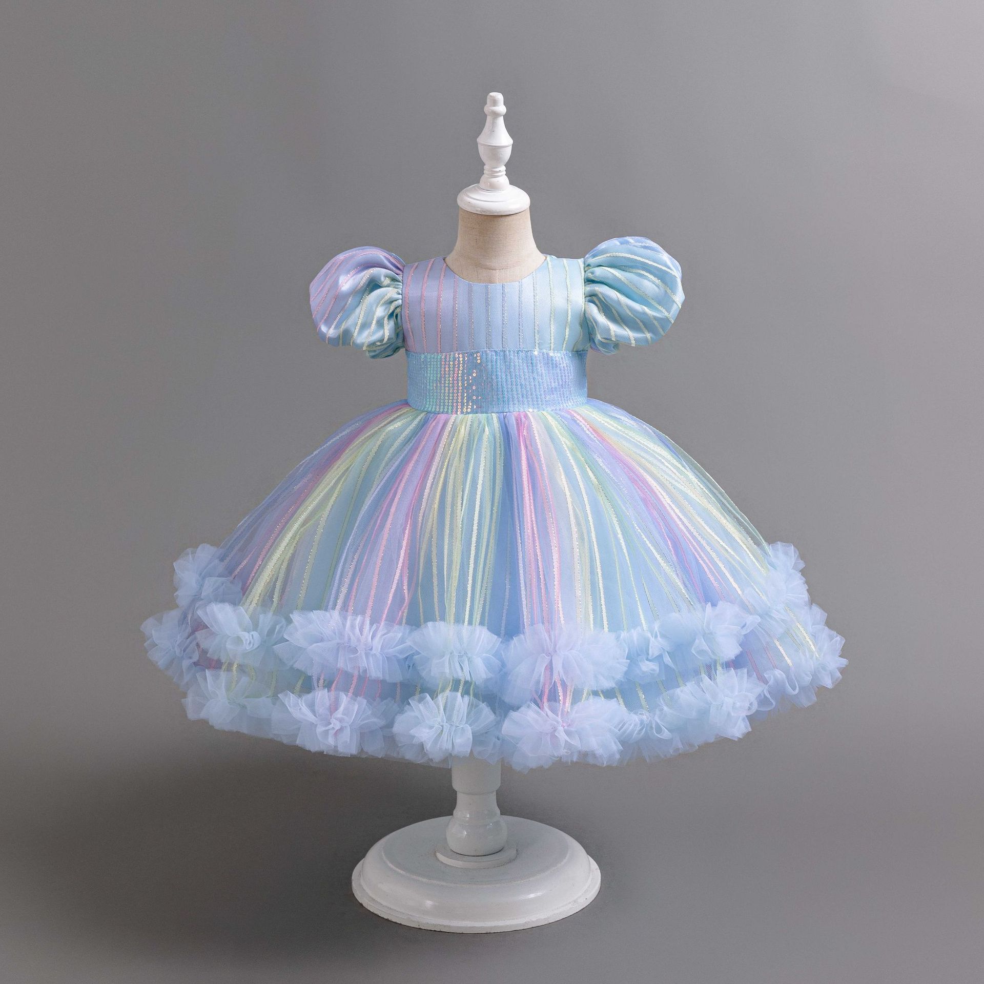 New Kids Dress Ball Gown Child - Glitter Tablecloth avis et prix