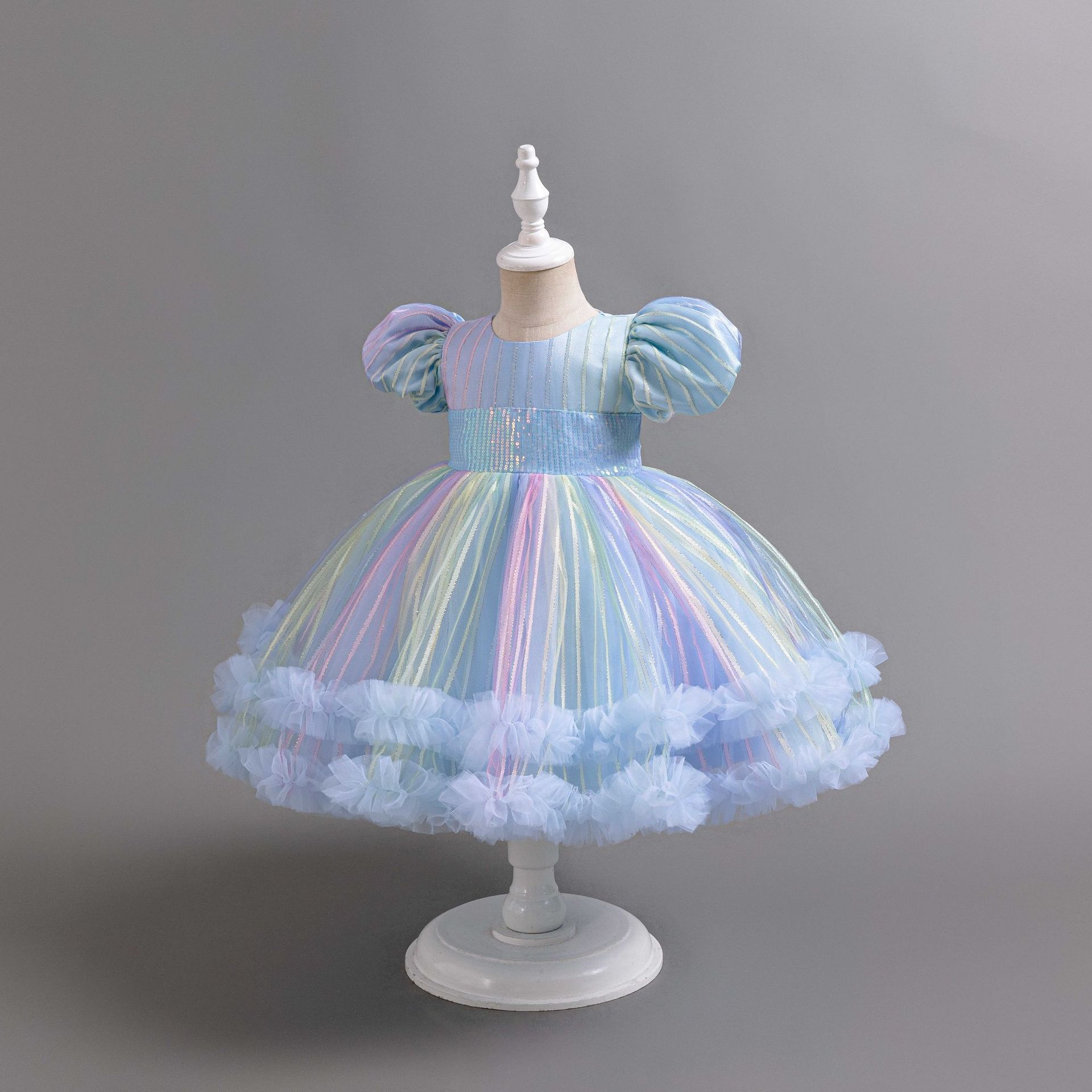 New Kids Dress Ball Gown Child - Glitter Tablecloth avis et prix