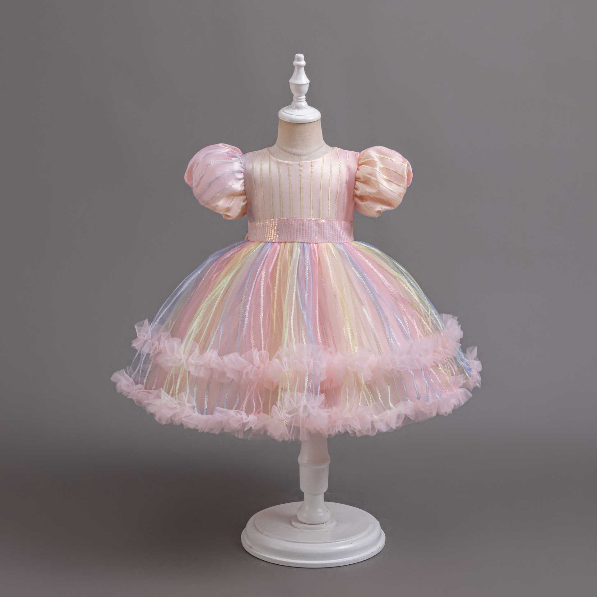New Kids Dress Ball Gown Child - Glitter Tablecloth avis et prix