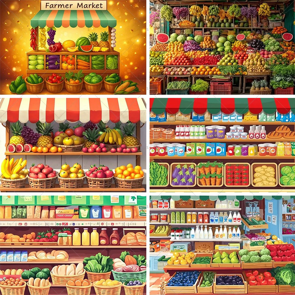 Colorful Supermarket Shelf Bac - Party Event Supply Store avis et prix