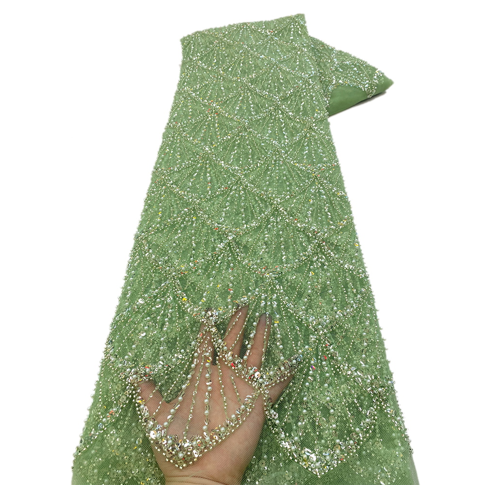 African Beaded Lace Fabric Fre - Glitter Tablecloth avis et prix