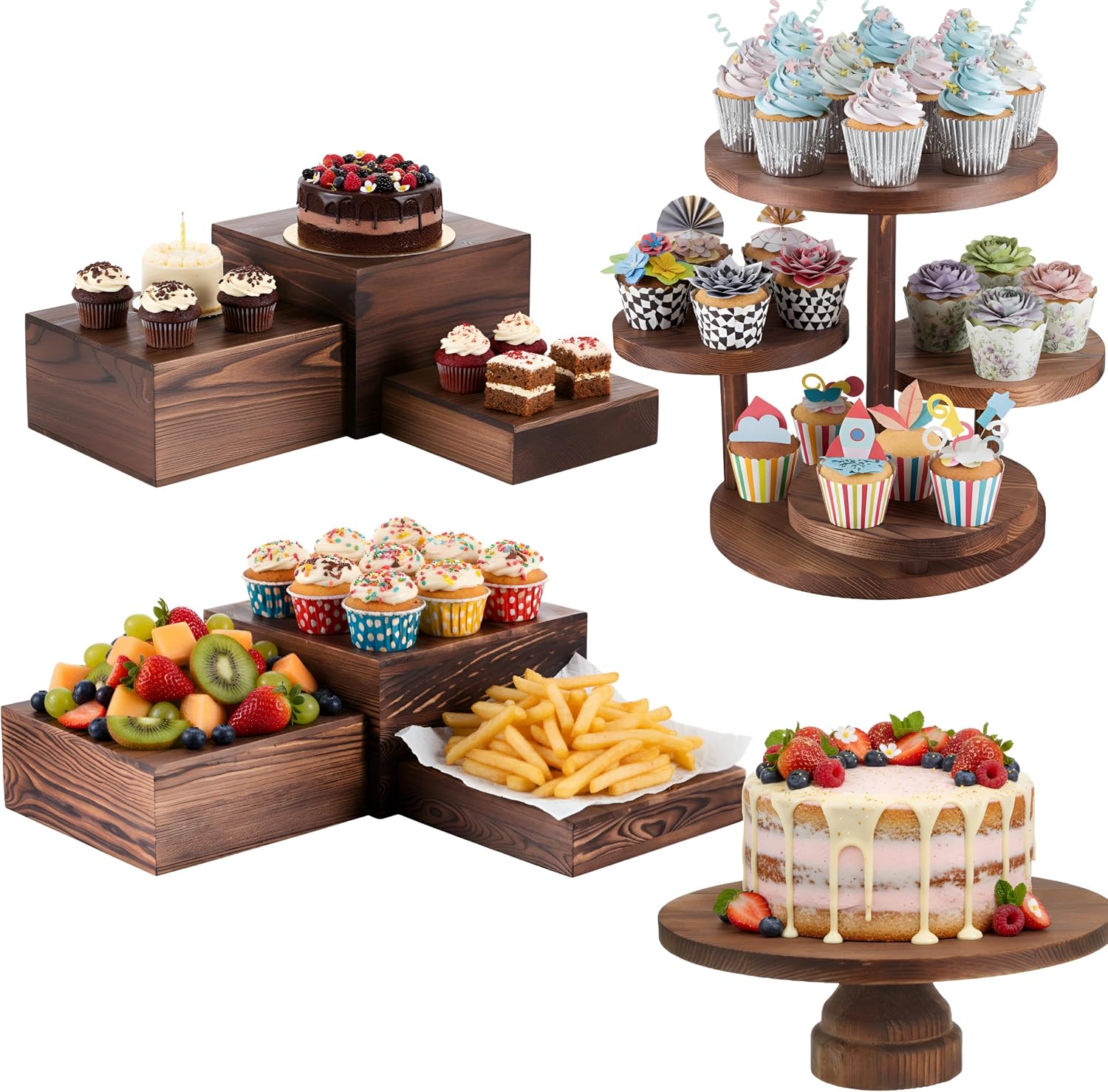 4 Tier Round Cupcake Tower Sta - Cupcake Stand Tier avis et prix