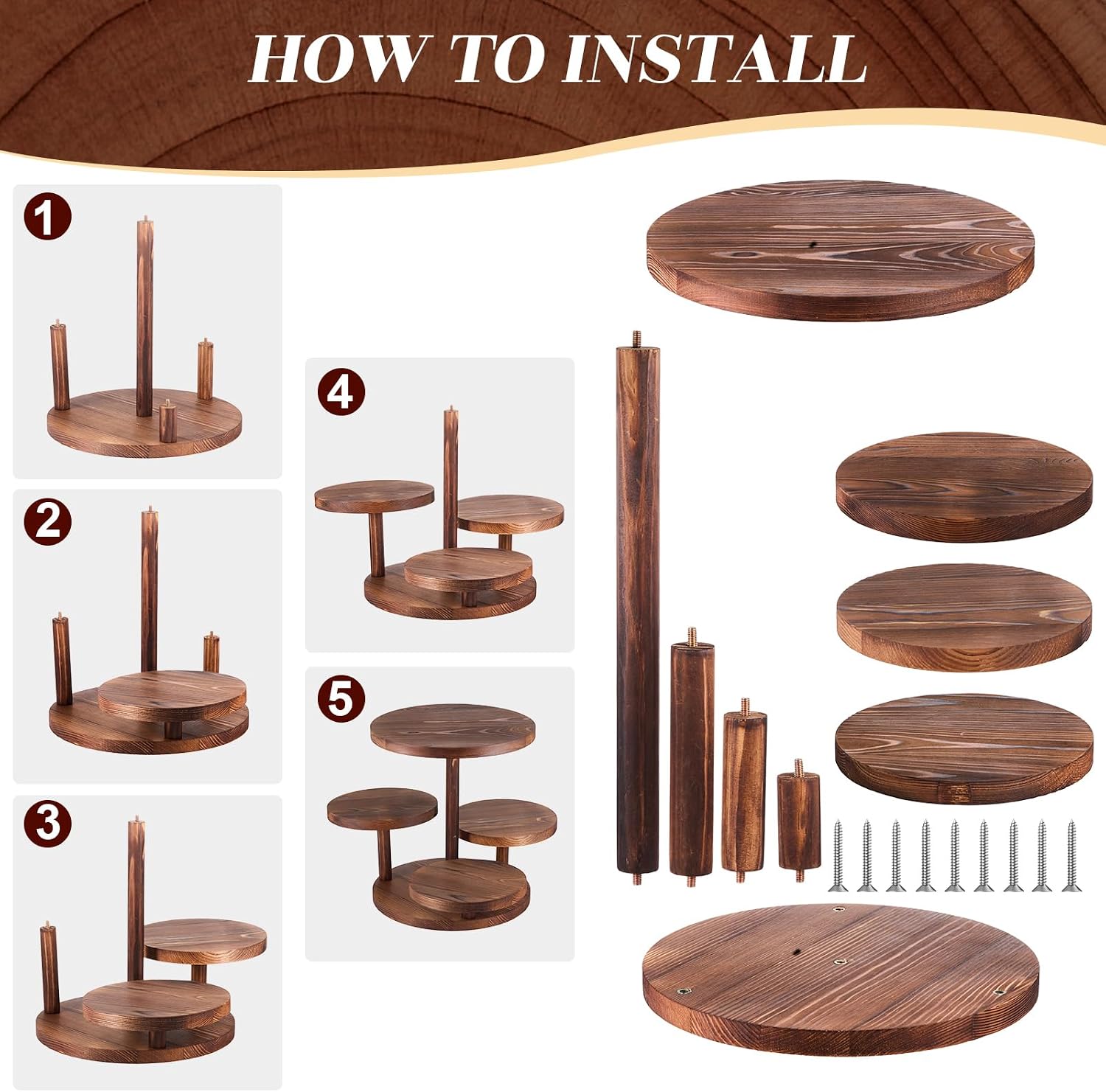 4 Tier Round Cupcake Tower Sta - Cupcake Stand Tier avis et prix