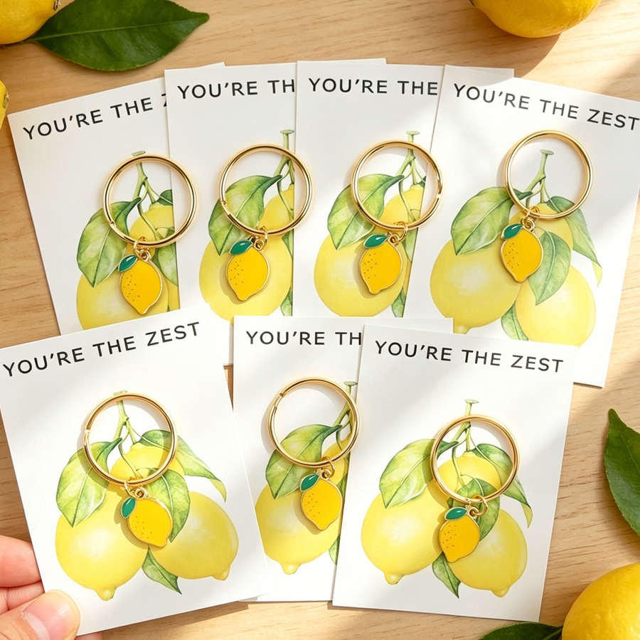 7 Chic Lemon Keychains, Includ - Event Party avis et prix