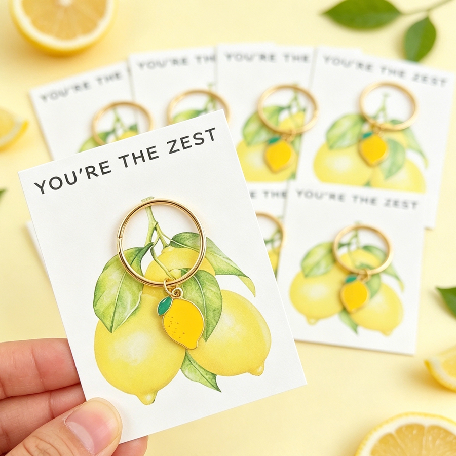 7 Chic Lemon Keychains, Includ - Event Party avis et prix