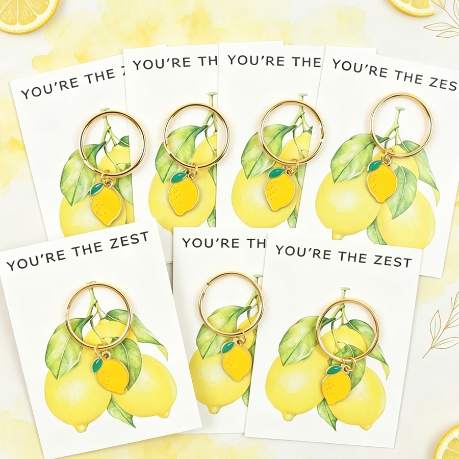 7 Chic Lemon Keychains, Includ - Event Party avis et prix