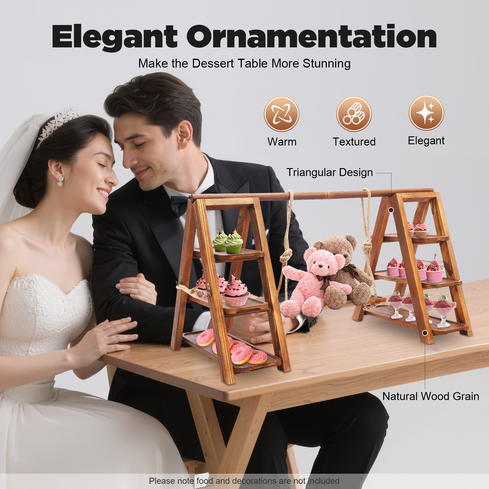 Wooden 3 Tier Cupcake Stand wi - Cupcake Stand Tier avis et prix