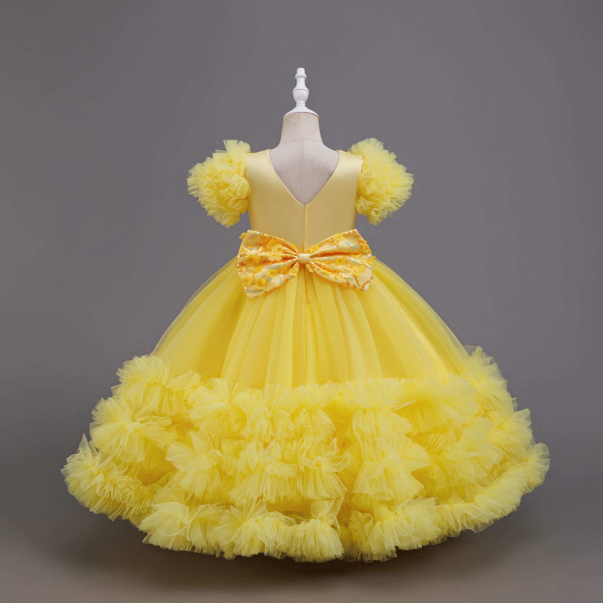 Girls Summer Yellow Sequin Wed - Glitter Tablecloth avis et prix
