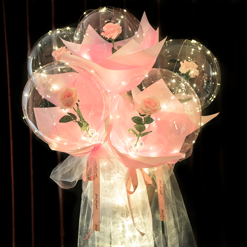 LED Luminous Balloon Rose Bouq - Led Balloon Light avis et prix