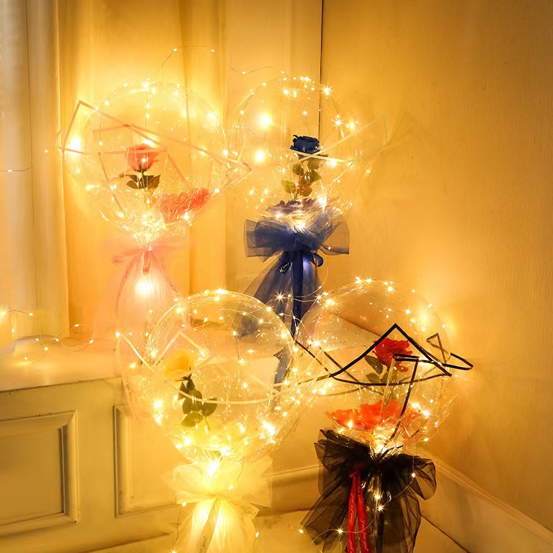 LED Luminous Balloon Rose Bouq - Led Balloon Light avis et prix