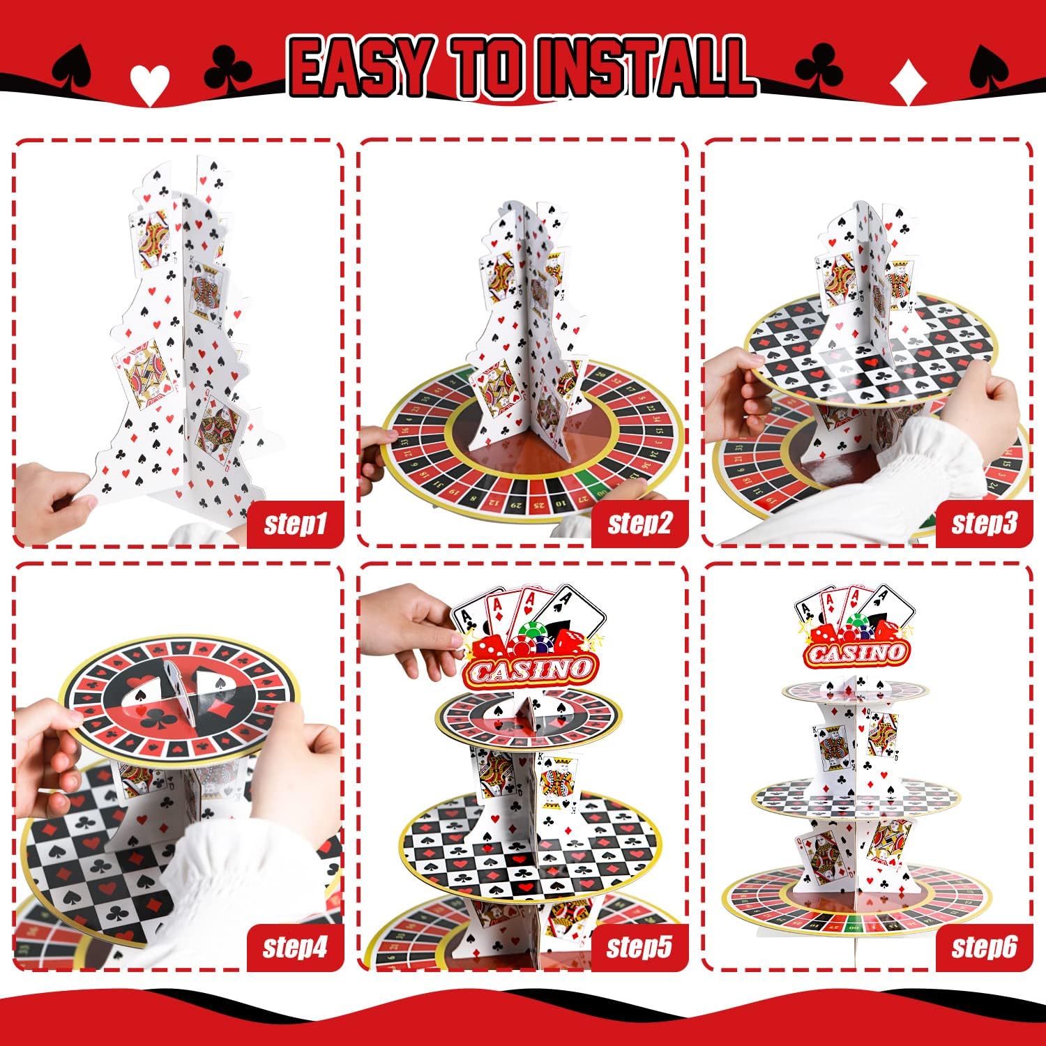 Casino Cupcake Stand 3 Tier fo - Cupcake Stand Tier avis et prix