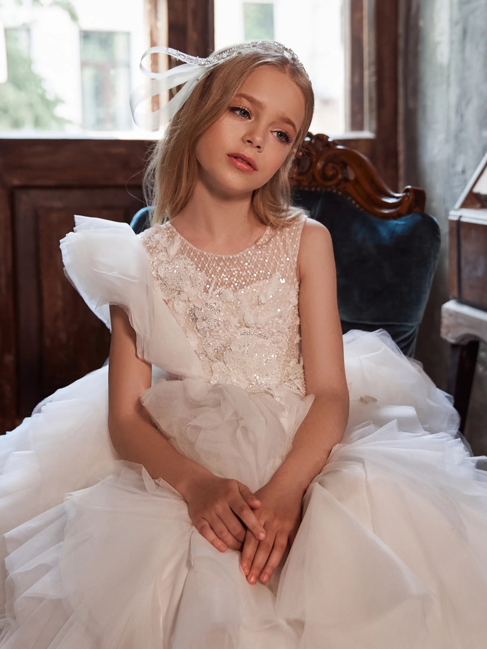 Puffy Sequined Beaded Princess - Glitter Tablecloth avis et prix