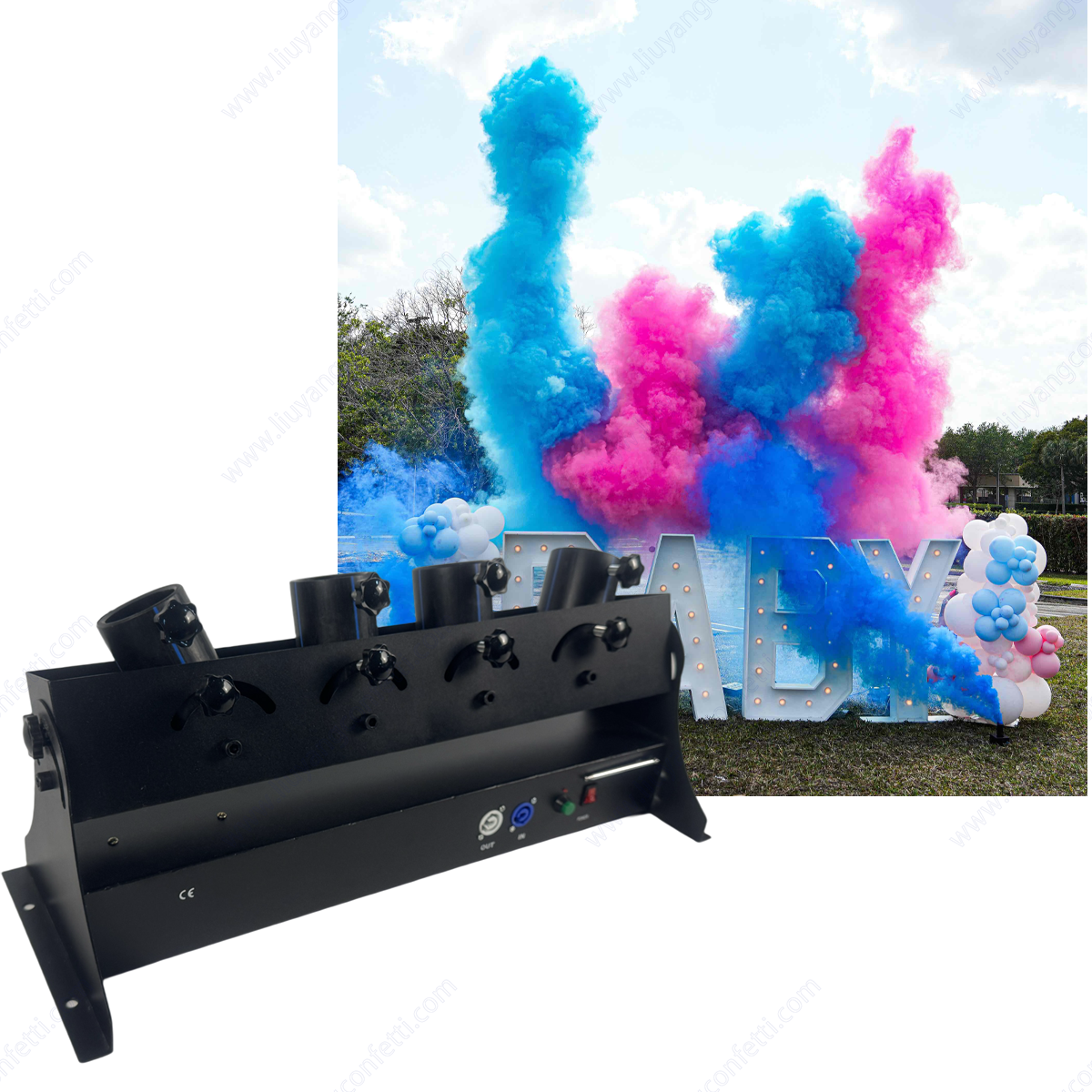 Electronic Spray Confetti Powd - Confetti Cannon Tube avis et prix