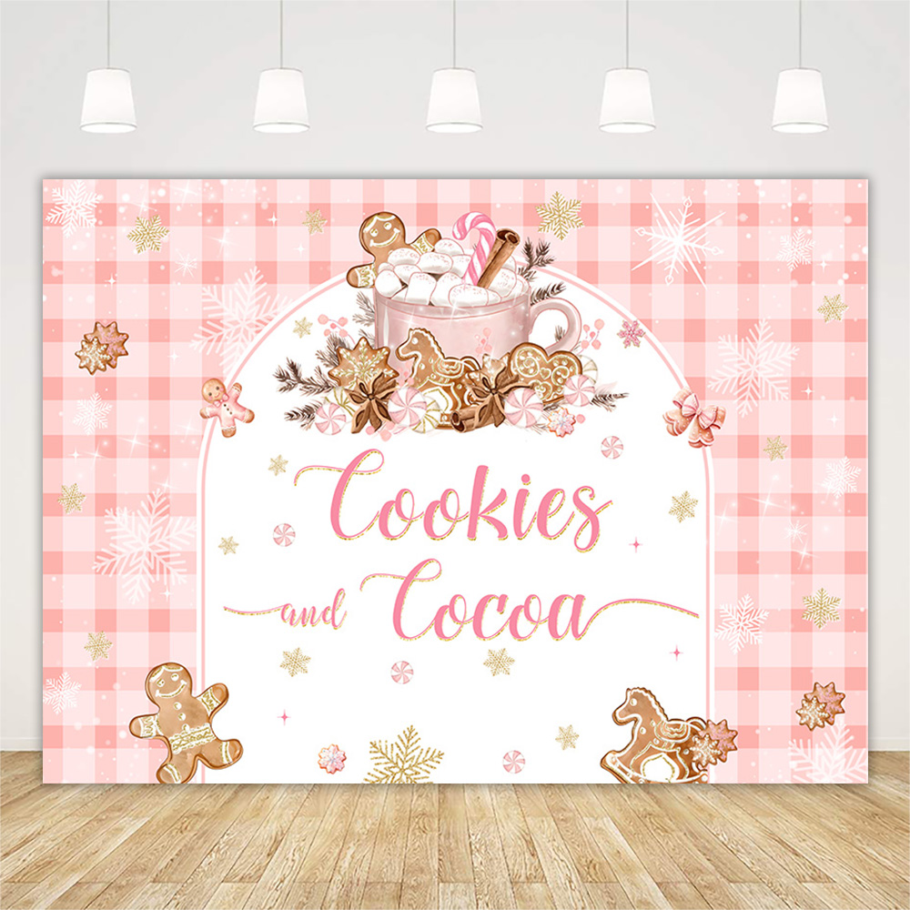 Christmas Gingerbread Baby Sho - Dessert Table Backdrop avis et prix