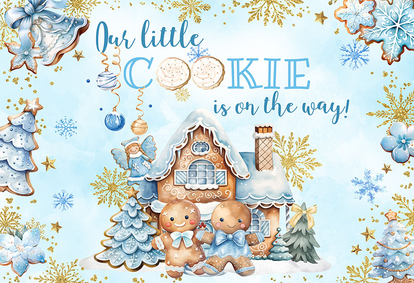 Christmas Gingerbread Baby Sho - Dessert Table Backdrop avis et prix
