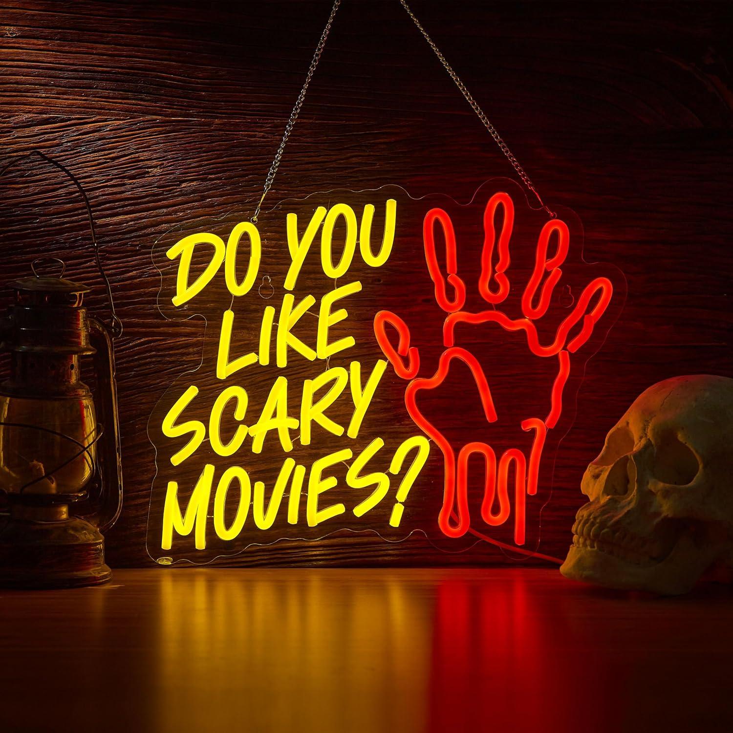 Do You Like Scary Movies Neon  - Neon Sign Party avis et prix