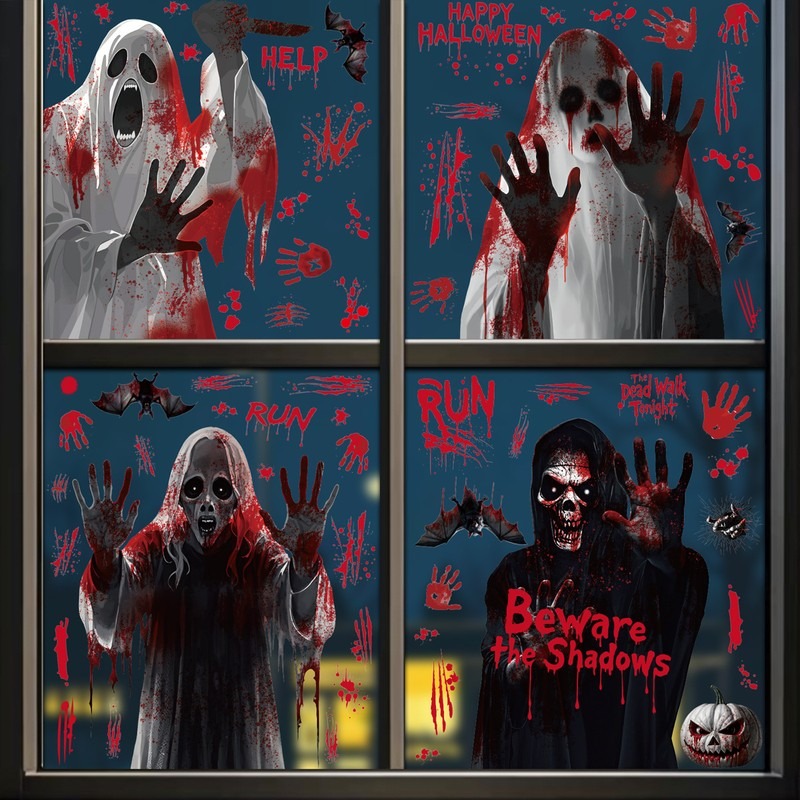 Halloween Window Clings Ghost  - Party Event Supply Store avis et prix