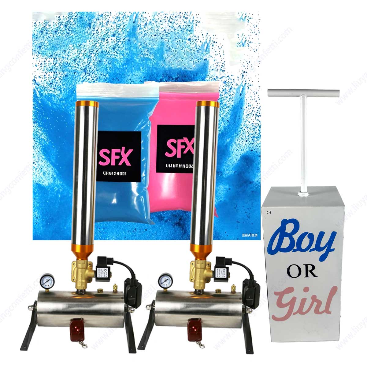 TNT Gender Reveal Electric Can - Confetti Cannon Tube avis et prix