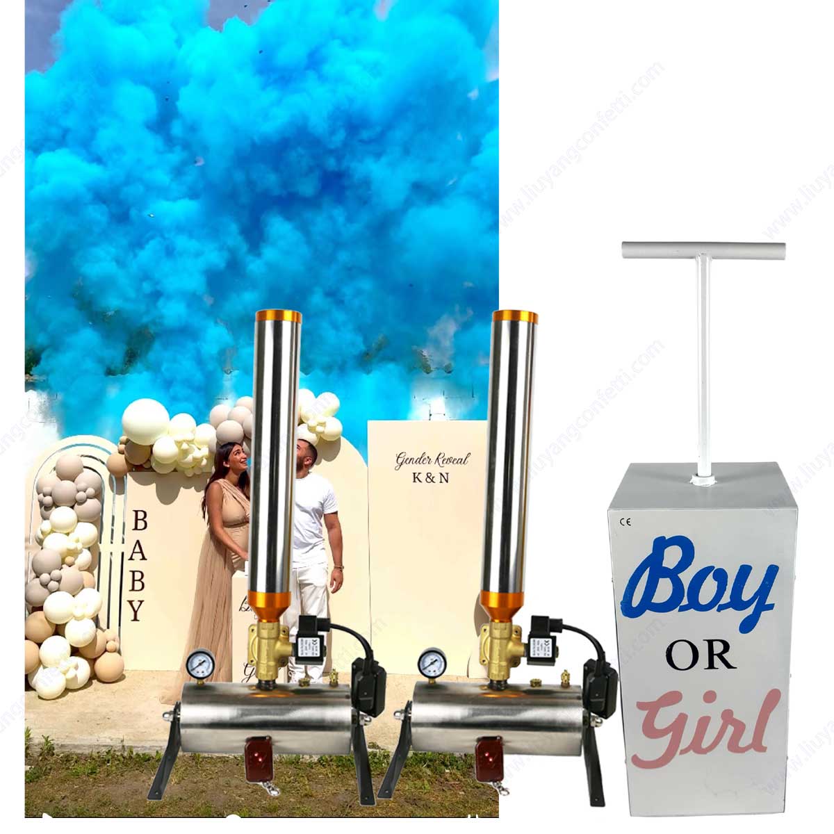 TNT Gender Reveal Electric Can - Confetti Cannon Tube avis et prix