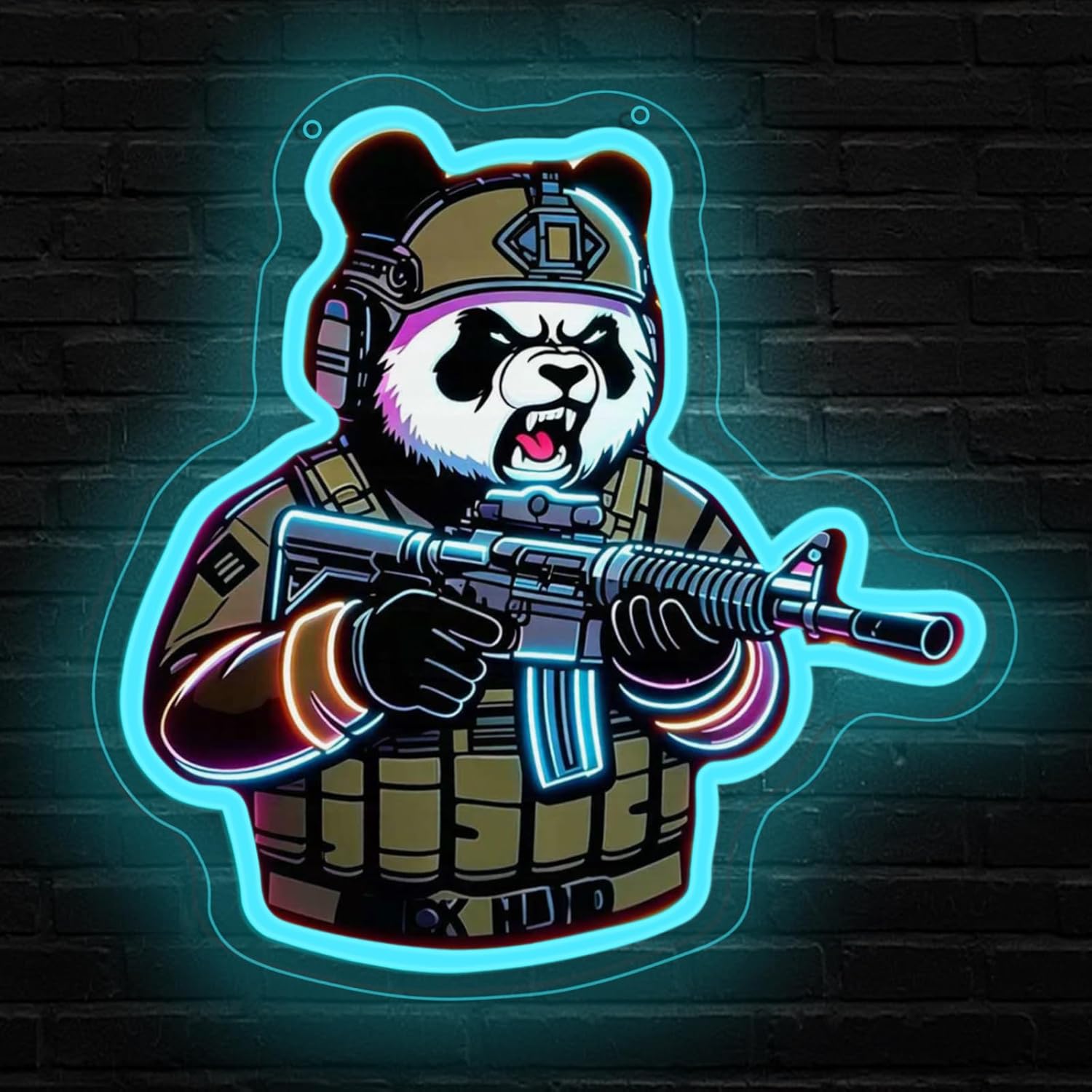 Tactical Panda Neon Sign USB P - Neon Sign Party avis et prix
