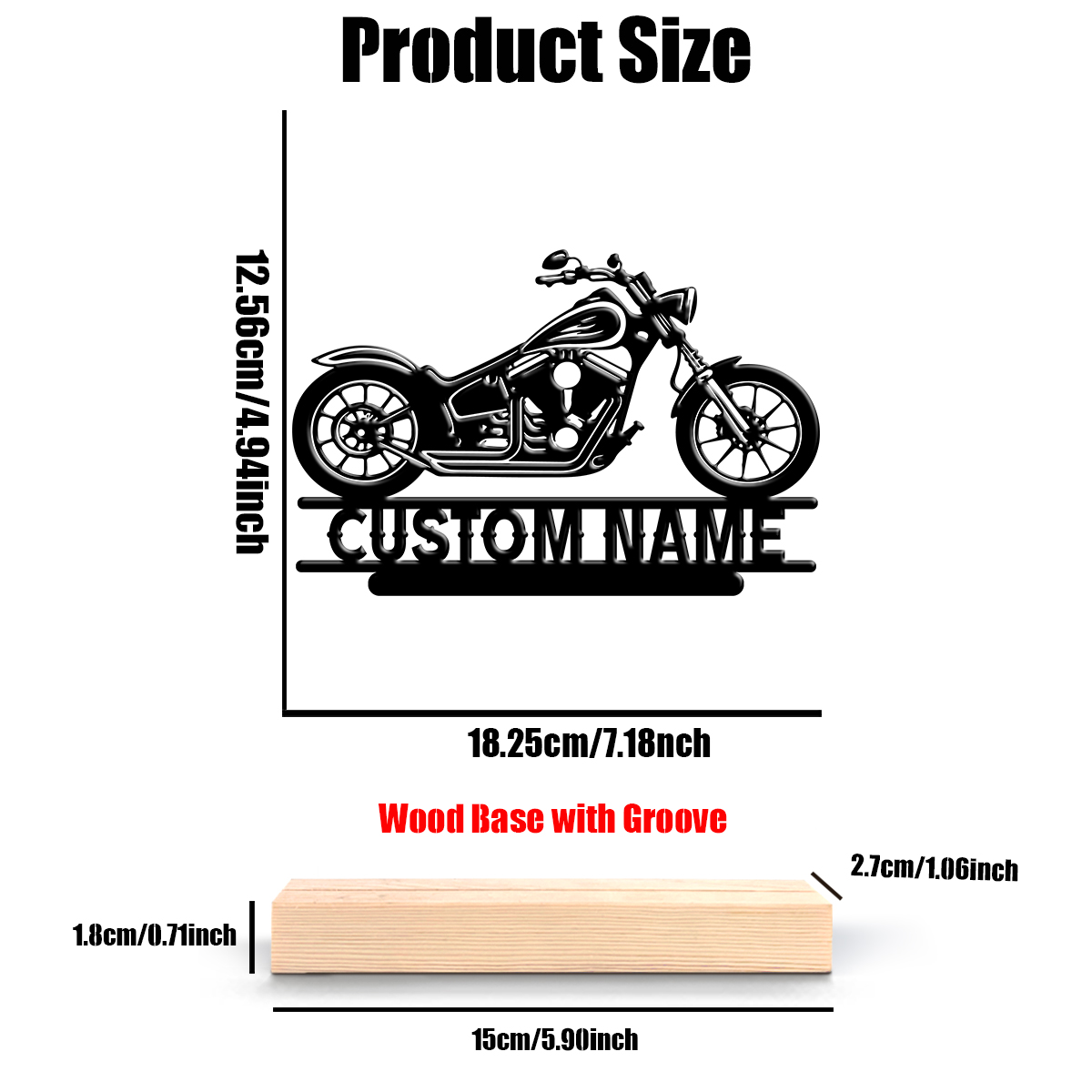 1Pc Csutom Name Road Motorbike - Eve Party avis et prix