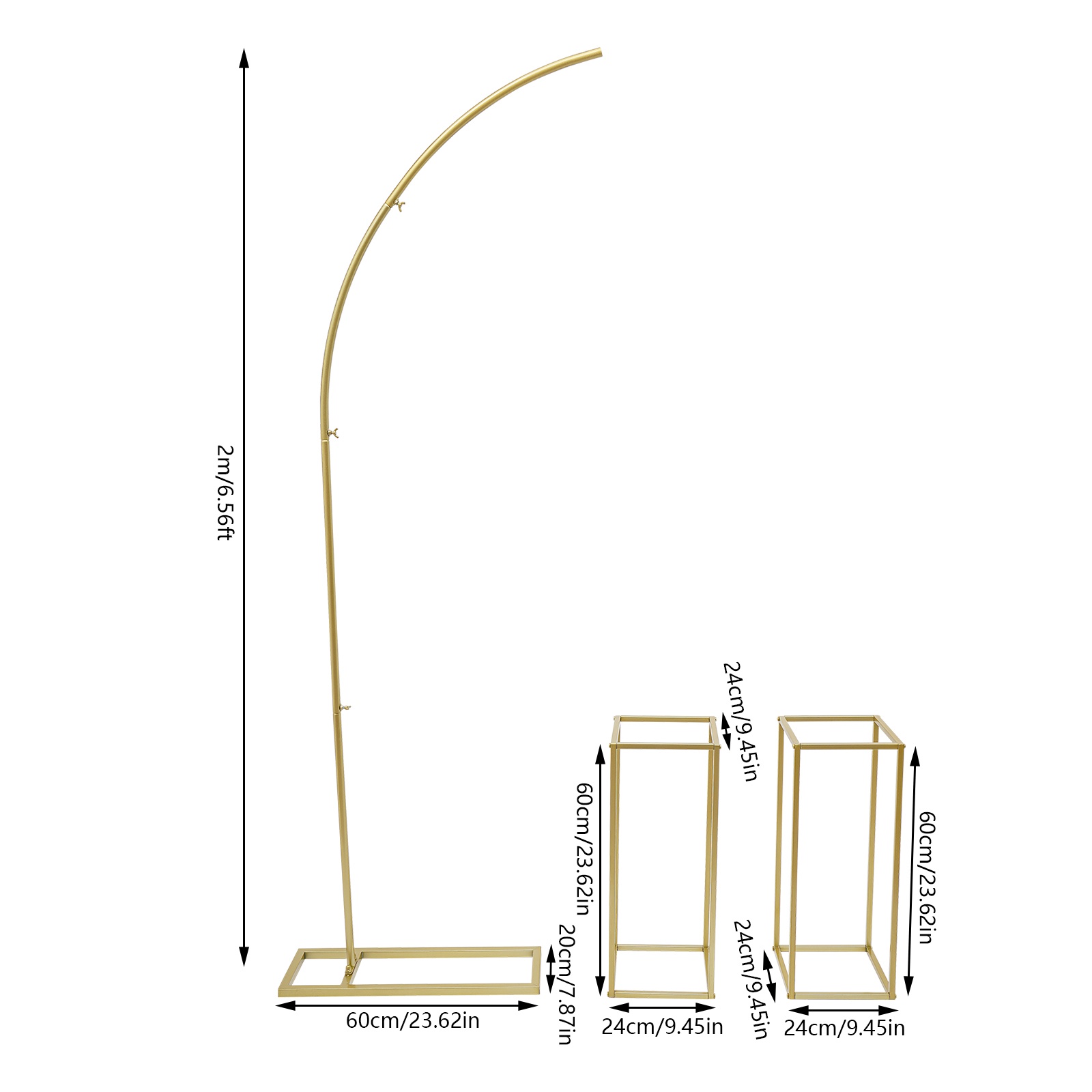 Gold Metal Square Floral Frame - Photo Booth Frame avis et prix