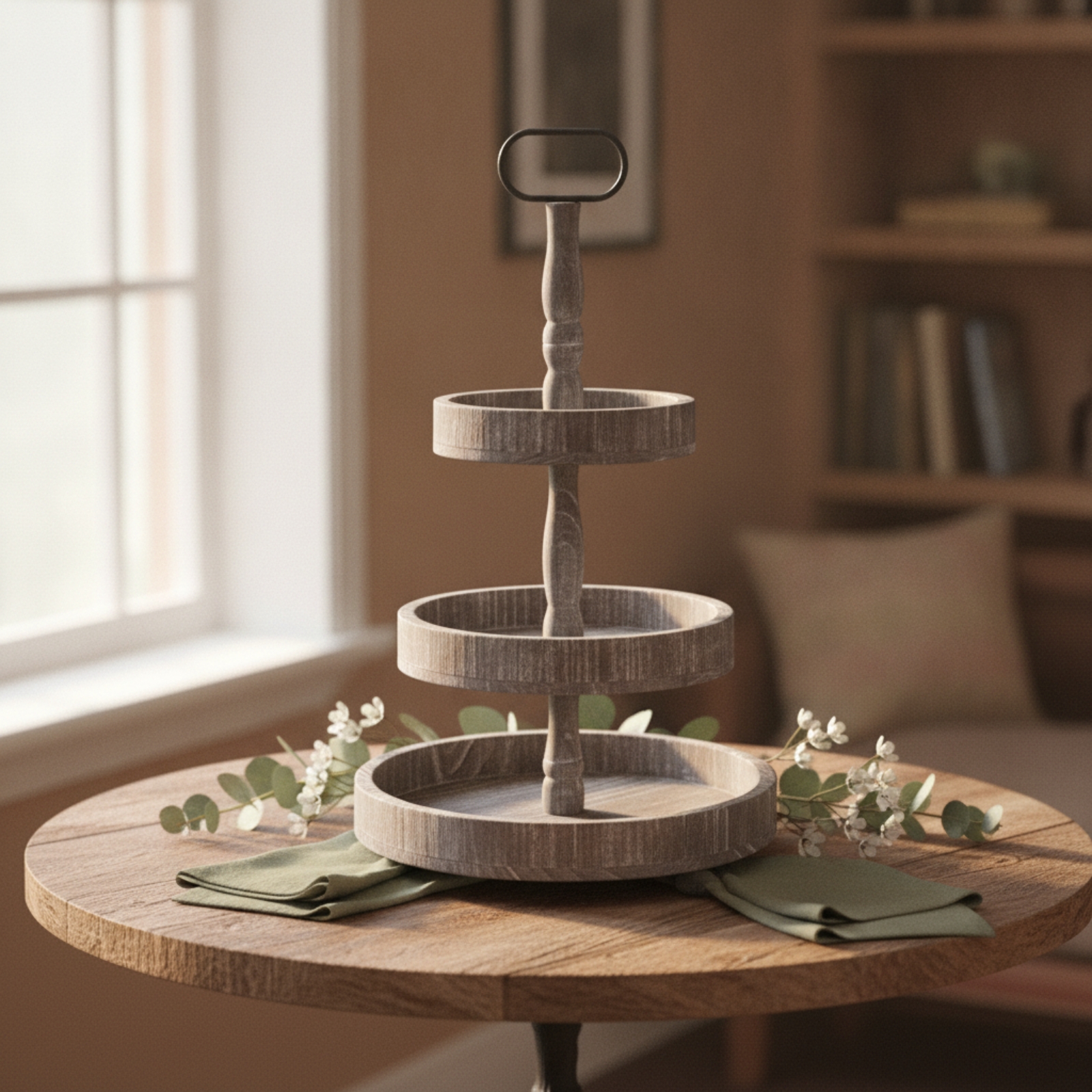 3-Tier Dessert Stand Rustic 3- - Cupcake Stand Tier avis et prix